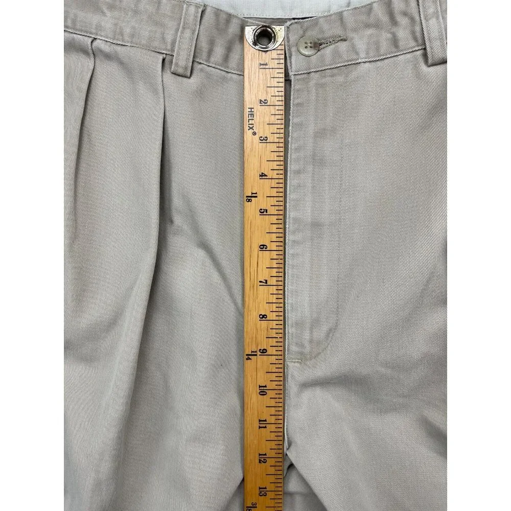VTG Polo Ralph Lauren Men's Chino Pants 36x34 (Real‎ 36x31) Beige Pleated